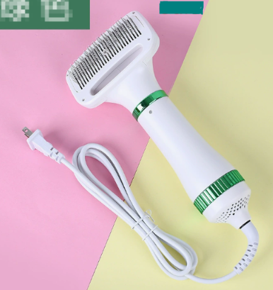 2-in-1 Dog Hair Dryer & Grooming Comb – Quiet, Portable Pet Blow Dryer