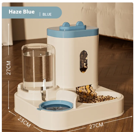 LuxTails Automatic Pet Feeder & Water Dispenser Bowl – Timed Feeding for Dogs & Cats
