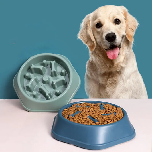 Slow Feeder Dog Bowl – Anti-Bloat Puzzle Bowl for Dogs & Cats