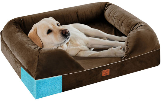 LuxTails Orthopedic Memory Foam Dog Bed – Washable & Waterproof