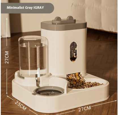 LuxTails Automatic Pet Feeder & Water Dispenser Bowl – Timed Feeding for Dogs & Cats