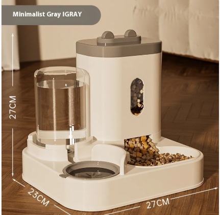 LuxTails Automatic Pet Feeder & Water Dispenser Bowl – Timed Feeding for Dogs & Cats