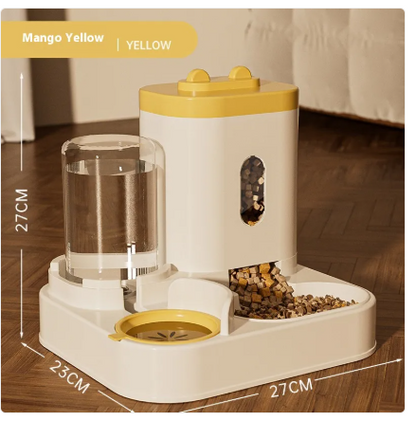 LuxTails Automatic Pet Feeder & Water Dispenser Bowl – Timed Feeding for Dogs & Cats