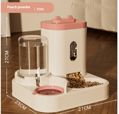 LuxTails Automatic Pet Feeder & Water Dispenser Bowl – Timed Feeding for Dogs & Cats