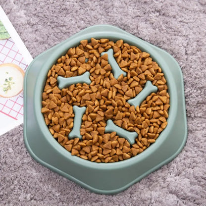 Slow Feeder Dog Bowl – Anti-Bloat Puzzle Bowl for Dogs & Cats
