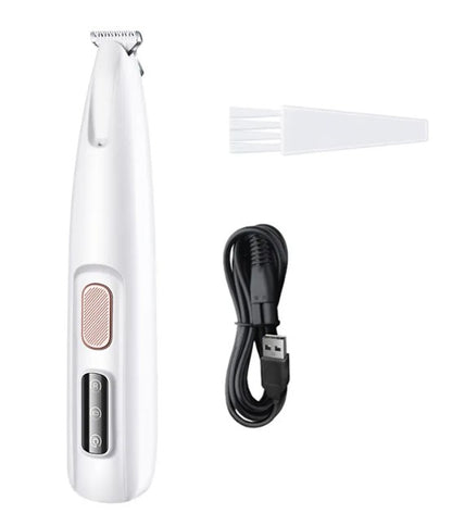 Pet Paw Trimmer with LED Light – Quiet Waterproof Grooming Trimmer