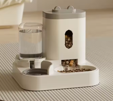 LuxTails Automatic Pet Feeder & Water Dispenser Bowl – Timed Feeding for Dogs & Cats